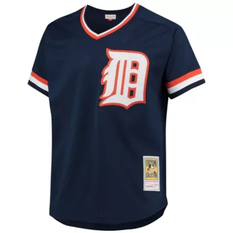 MLB Men' s Alan Trammell Detroit Tigers 1984 Authentic Cooperstown Collection Mesh Batting Practice Jersey
