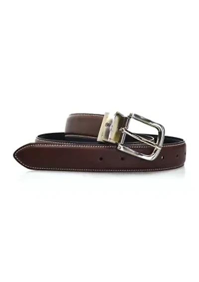 32 Millimeter Reversible Contrast Stitch Belt