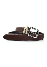 32 Millimeter Reversible Contrast Stitch Belt