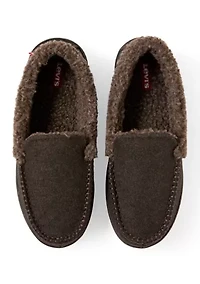 Men's Roger Wool Sherpa Brown Slippers
