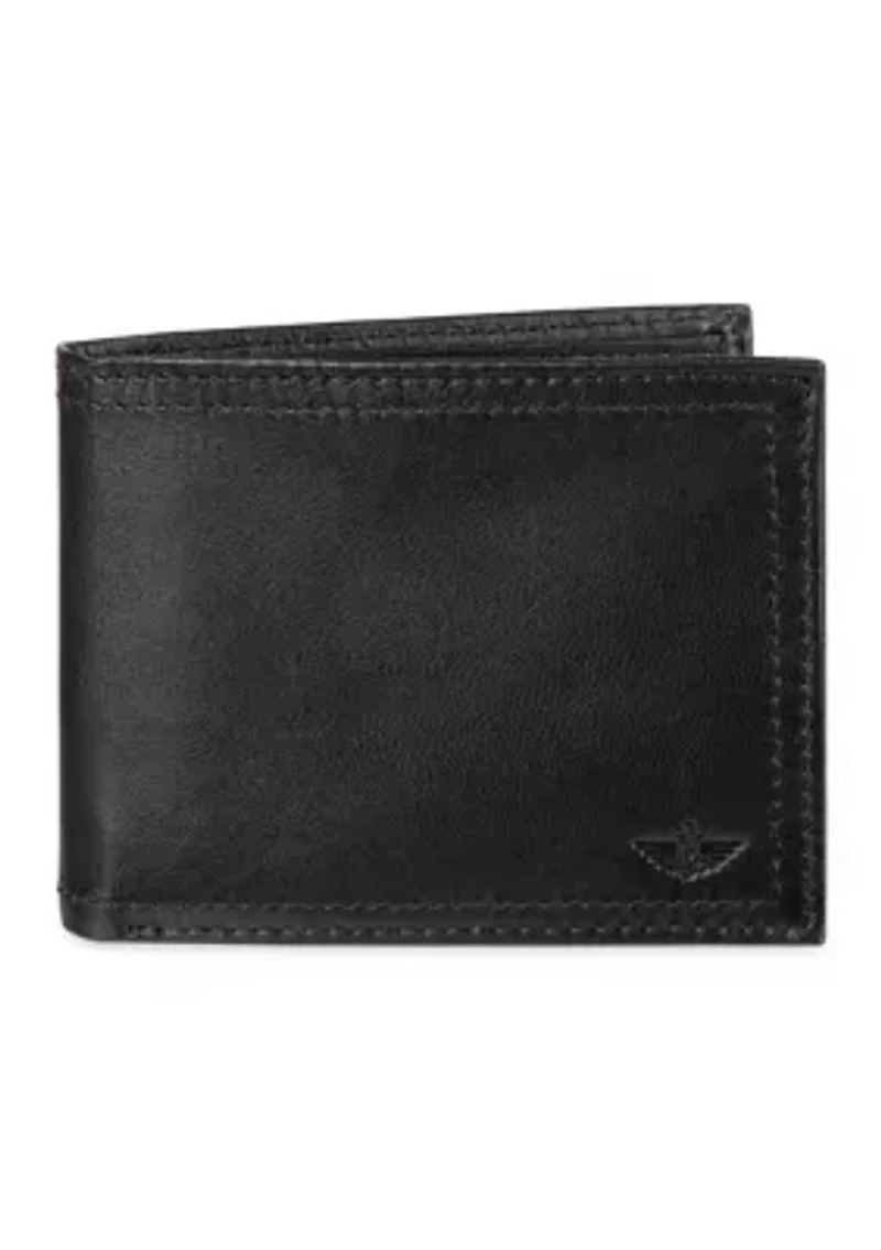 Extra Capacity Leather Bifold Wallet