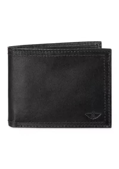 Extra Capacity Leather Bifold Wallet