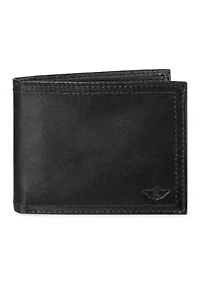 Extra Capacity Leather Bifold Wallet