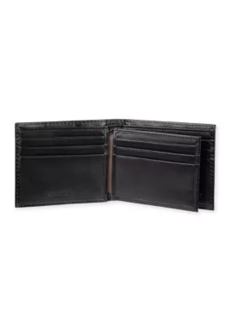 Extra Capacity Leather Bifold Wallet