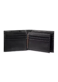 Extra Capacity Leather Bifold Wallet