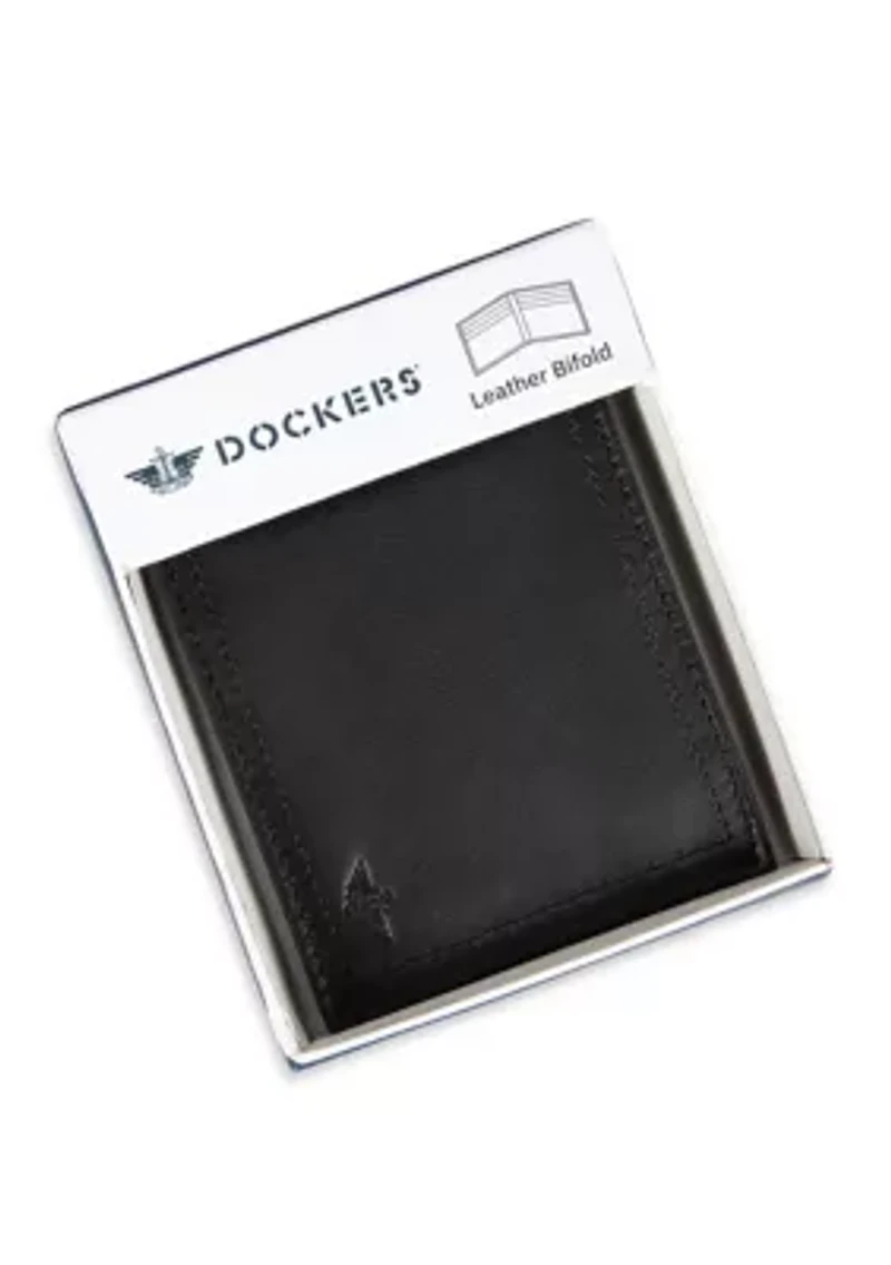 Extra Capacity Leather Bifold Wallet