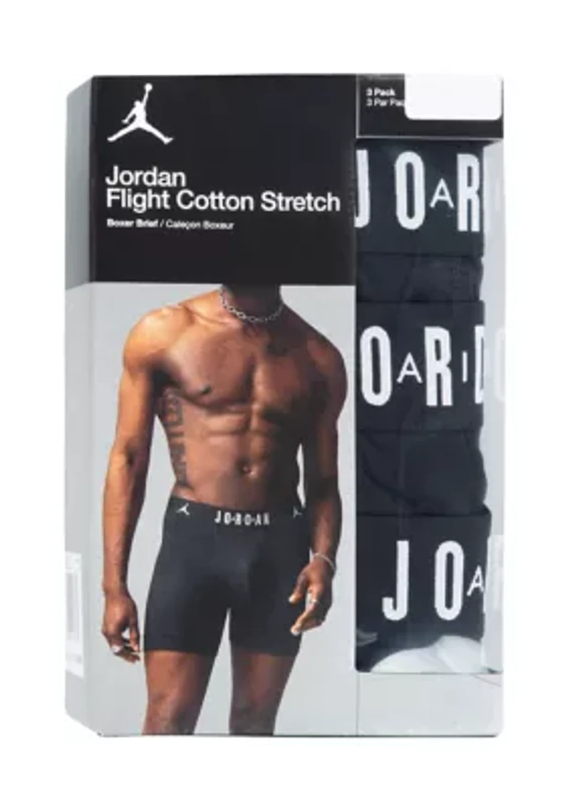 Flight Cotton Boxer Briefs - 3 Pack