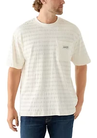Short Sleeve Horizontal Textured T-Shirt