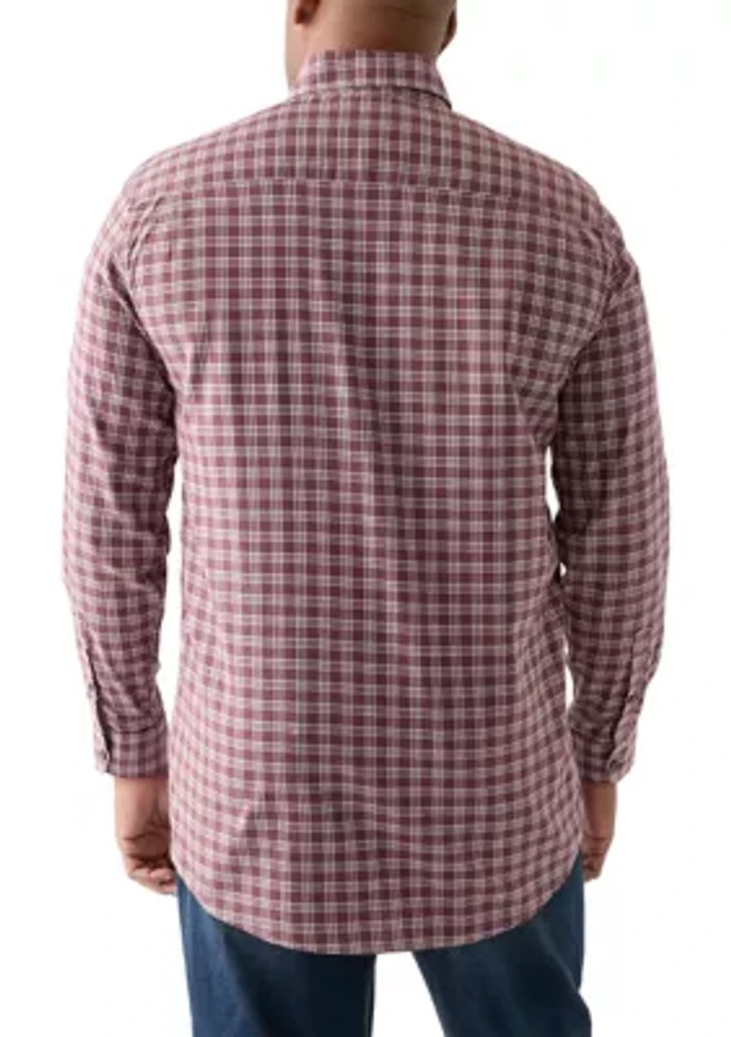 Big & Tall Long Sleeve Plaid Shirt