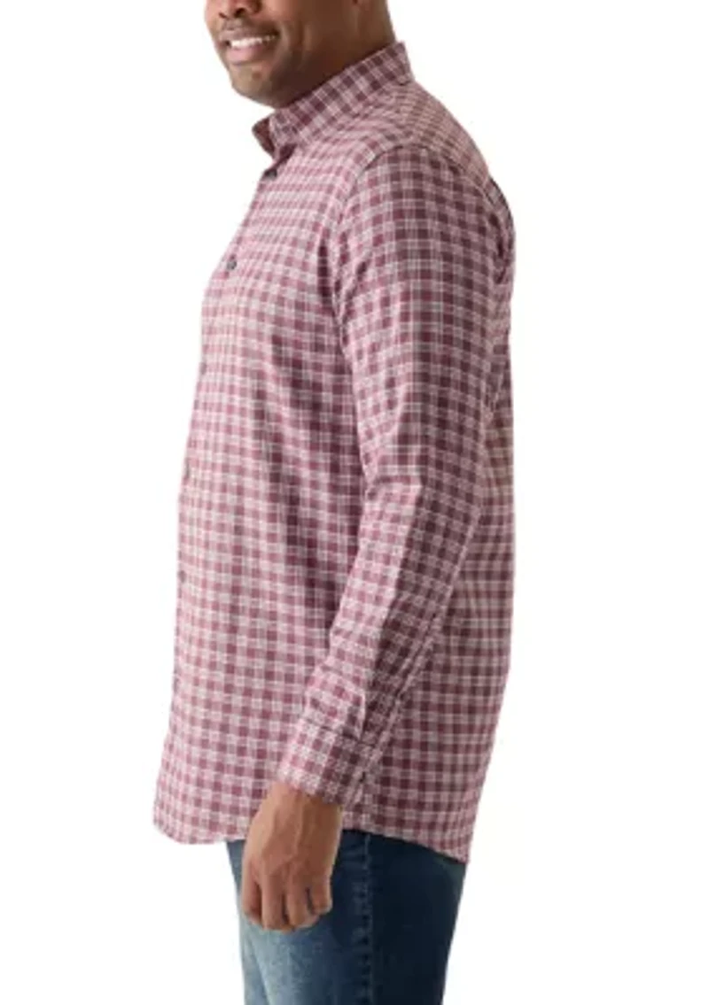 Big & Tall Long Sleeve Plaid Shirt