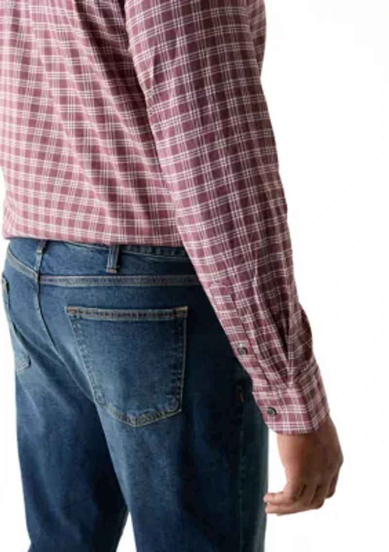 Big & Tall Long Sleeve Plaid Shirt