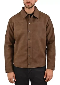 Men's Suede Shirt Jacket