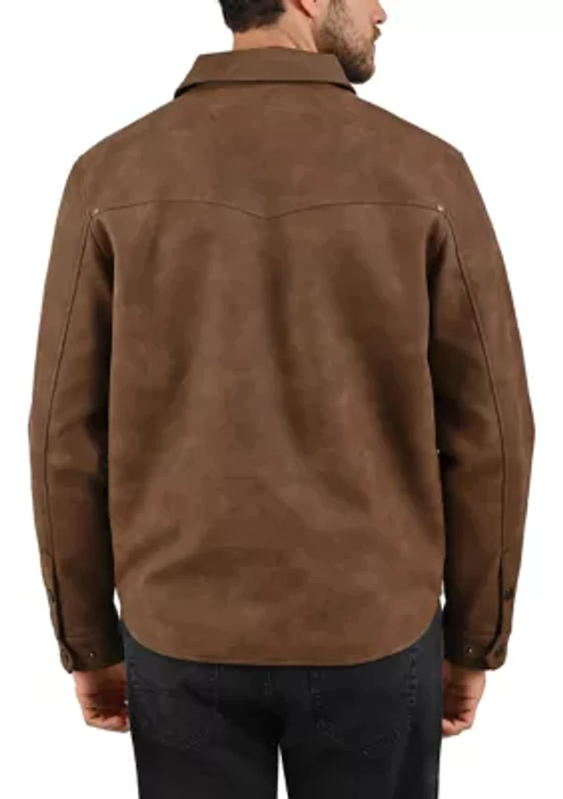 Men's Suede Shirt Jacket