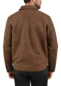 Men's Suede Shirt Jacket