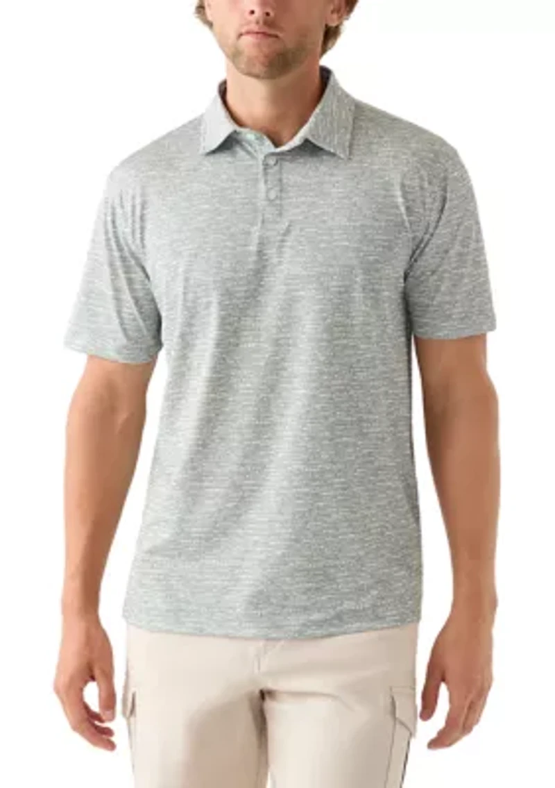 Men's Short Sleeve All-Over Printed Polo Shirt