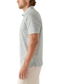 Men's Short Sleeve All-Over Printed Polo Shirt