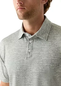 Men's Short Sleeve All-Over Printed Polo Shirt