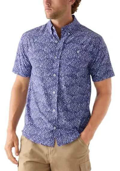 Printed Woven Button Down Shirt