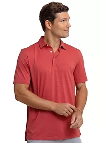 Men's Breeze Meadowbrook Stripe Polo Shirt