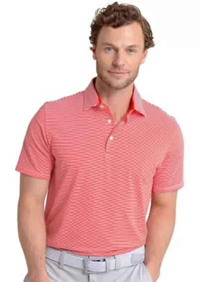 Men's Breeze Meadowbrook Stripe Polo Shirt
