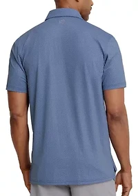 Men's Driver Coastal Geo Print Polo Shirt