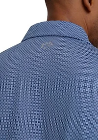 Men's Driver Coastal Geo Print Polo Shirt