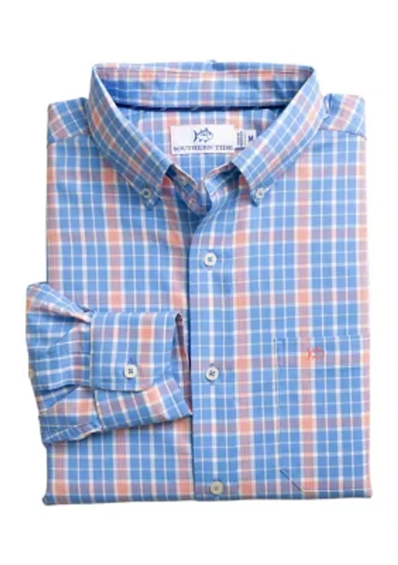 Beckenham Plaid Intercoastal Long Sleeve Shirt