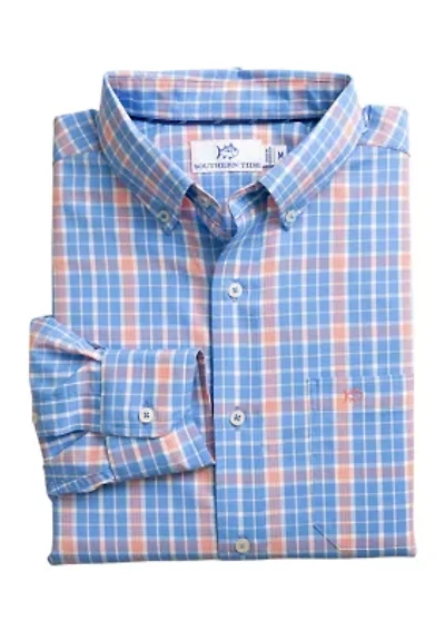 Beckenham Plaid Intercoastal Long Sleeve Shirt