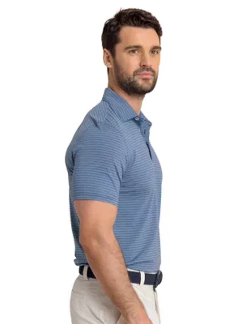 Men's Brrreeze Claxton Stripe Polo Shirt