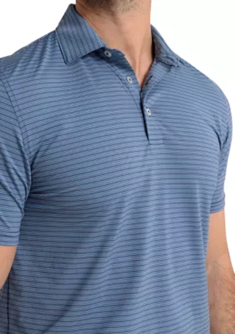 Men's Brrreeze Claxton Stripe Polo Shirt