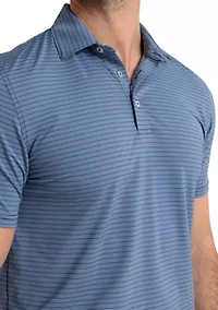Men's Brrreeze Claxton Stripe Polo Shirt