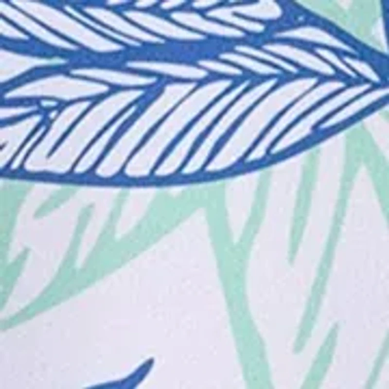 Driver Blue Palms Printed Polo Shirt