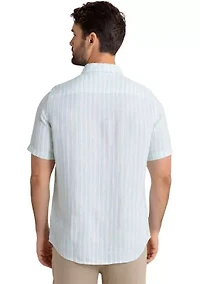 Striped Linen Button Down Shirt