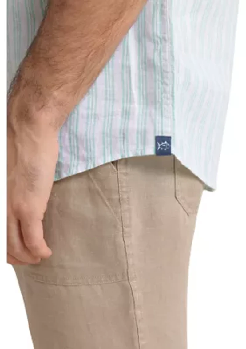 Striped Linen Button Down Shirt