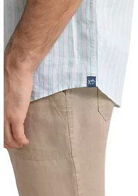 Striped Linen Button Down Shirt