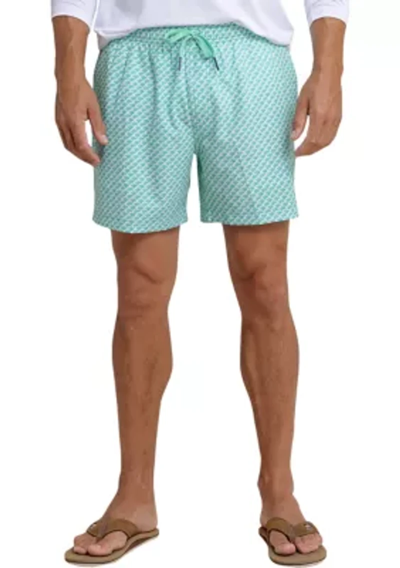 Green There Done That Swim Trunks