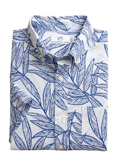 Blue Palms Seersucker Sport Shirt