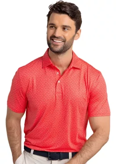 Short Sleeve Driver Snazzy Scales Polo Shirt