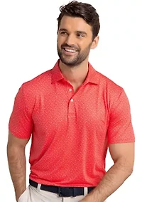 Short Sleeve Driver Snazzy Scales Polo Shirt