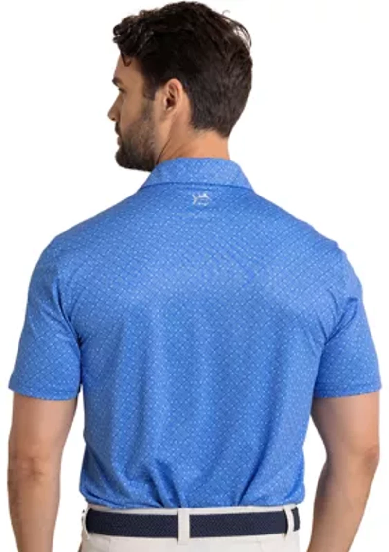 Short Sleeve Driver Snazzy Scales Polo Shirt