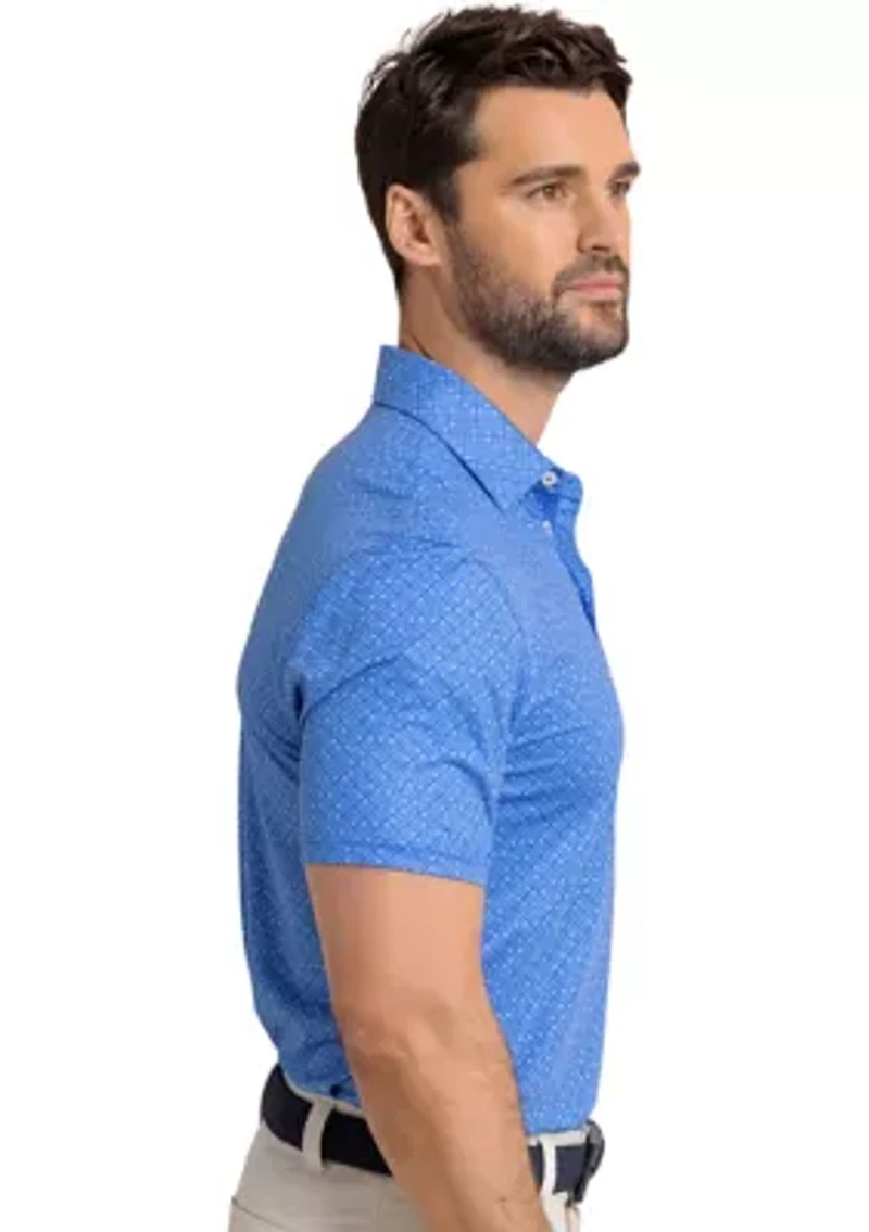 Short Sleeve Driver Snazzy Scales Polo Shirt
