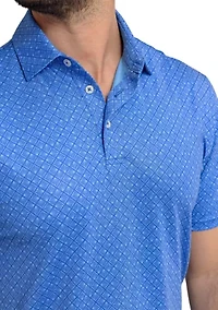 Short Sleeve Driver Snazzy Scales Polo Shirt