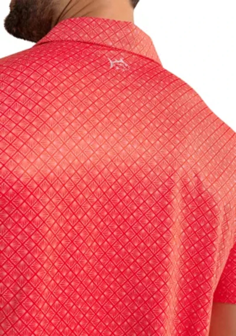 Short Sleeve Driver Snazzy Scales Polo Shirt