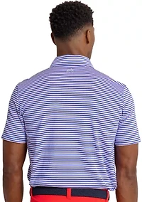 Short Sleeve Driver Caravel Stripe Polo Shirt