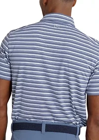 Short Sleeve Brrreeze Pearl Cove Stripe Polo Shirt