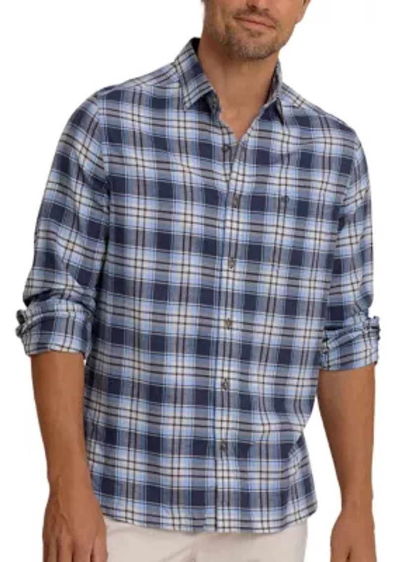 Ashborough Plaid Brushed Twill Shirt