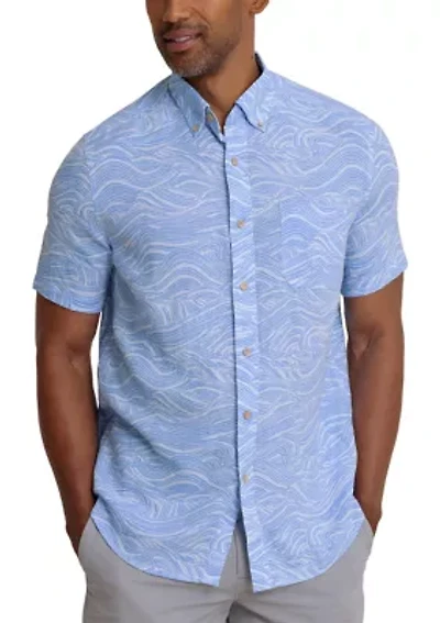 Men's Rolling Waves Short Sleeve Sport Shirt