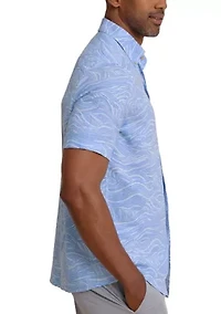 Men's Rolling Waves Short Sleeve Sport Shirt