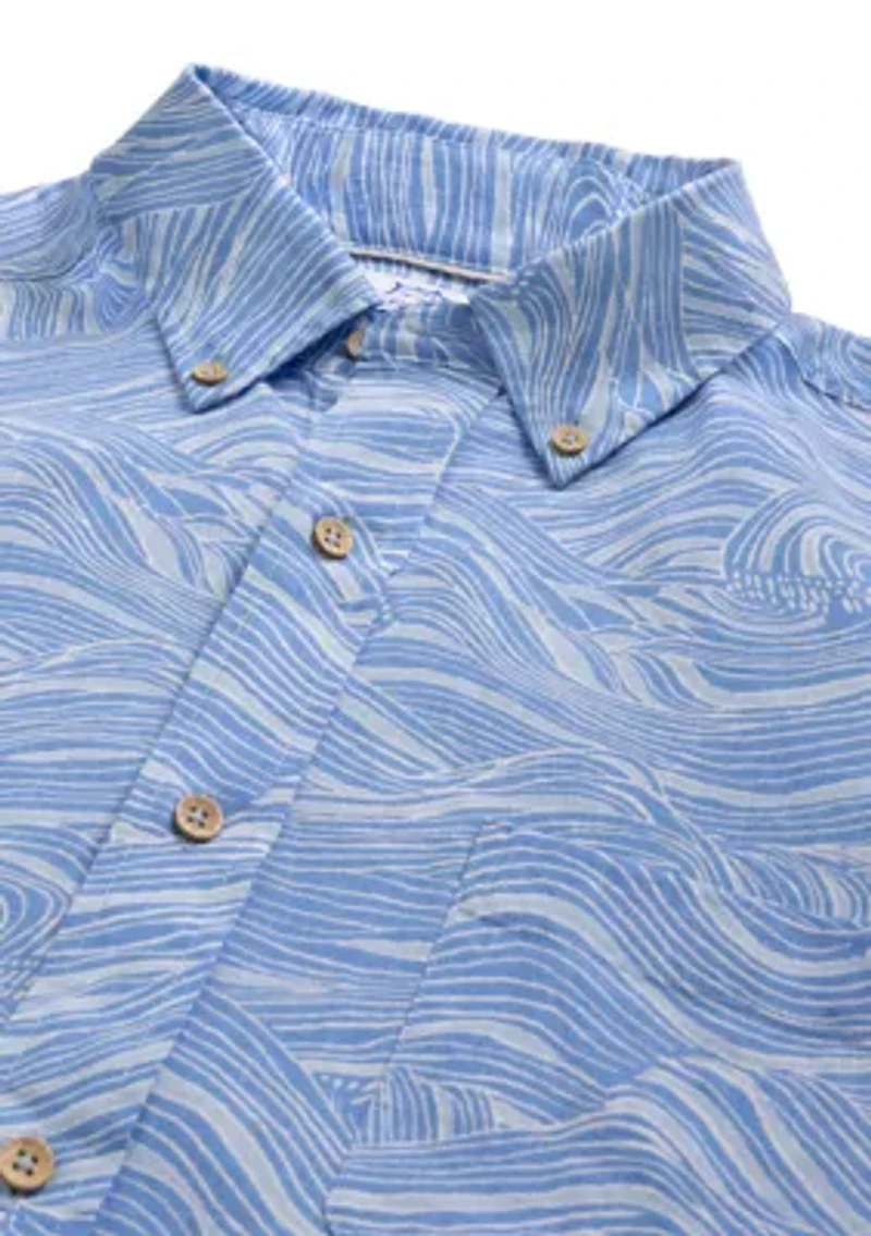 Men's Rolling Waves Short Sleeve Sport Shirt