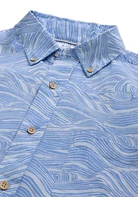 Men's Rolling Waves Short Sleeve Sport Shirt